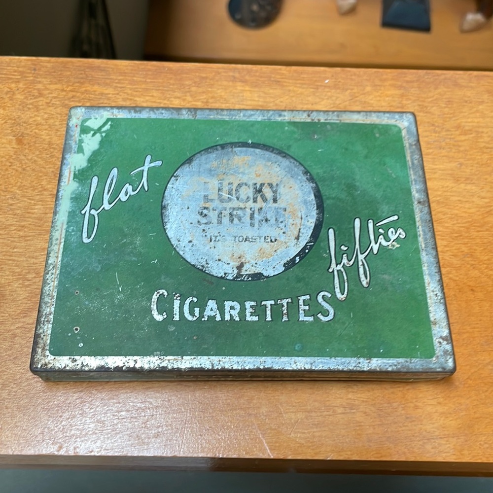Vintage Lucky Strikes Cigarette Tin